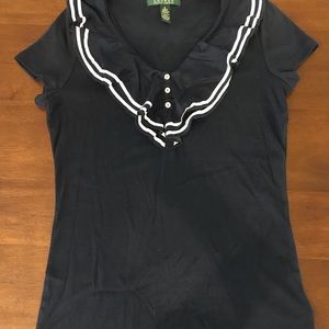 🦀 Ralph Lauren ruffle top